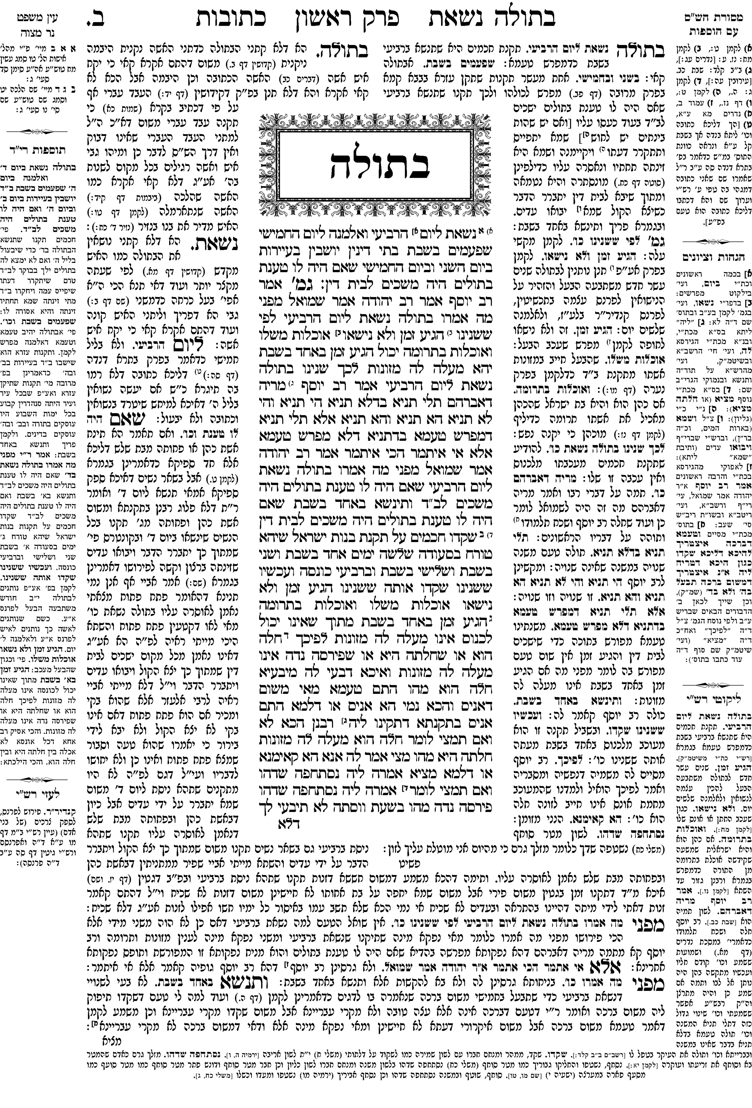 kesubos 2a
